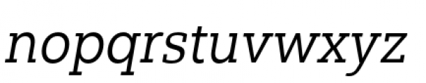 Yorkten Slab Normal Regular Italic Font LOWERCASE