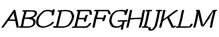 YOzFontCP04 Bold Italic Font UPPERCASE