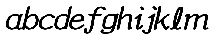 YOzFontNP04 Bold Italic Font LOWERCASE