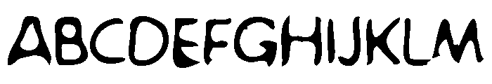 Yoko Ink Scratchy Font UPPERCASE