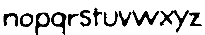 Yoko Ink Scratchy Font LOWERCASE