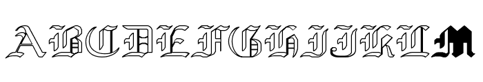 Yold Anglican Font UPPERCASE