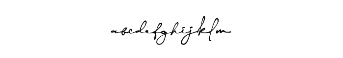 Yonitta Signature freepersonal Font LOWERCASE