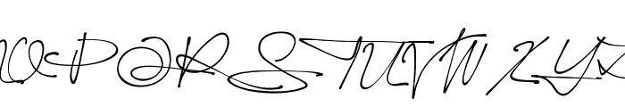 Yonitta Signature Font UPPERCASE