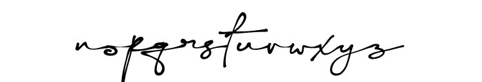 Yonitta Signature Font LOWERCASE