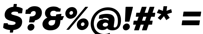 YonkyBlack-Italic Font OTHER CHARS