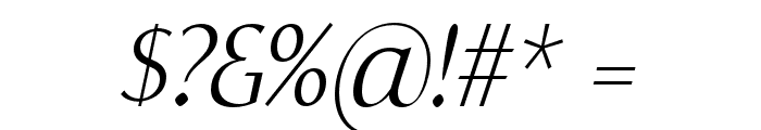 YorkieDEMO-ExtraLightItalic Font OTHER CHARS