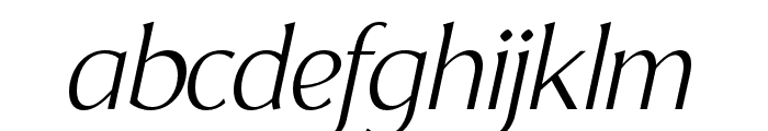 YorkieDEMO-ExtraLightItalic Font LOWERCASE