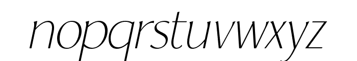 YorkieDEMO-ThinItalic Font LOWERCASE
