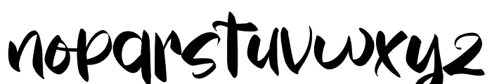 YoshinoyaRegular Font LOWERCASE