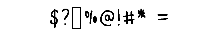 You Have Such Neat Hand Regular Font OTHER CHARS