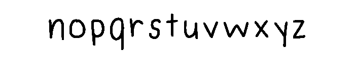 You Have Such Neat Hand Regular Font LOWERCASE