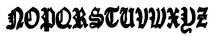 Young Austrian Font LOWERCASE