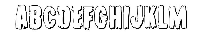 Young Frankenstein 3D Regular Font UPPERCASE