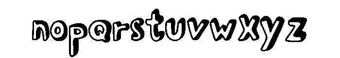 Young Rabbit Font LOWERCASE