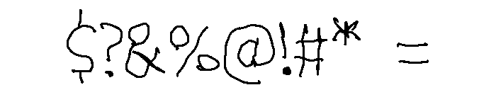 YoungWriter Font OTHER CHARS