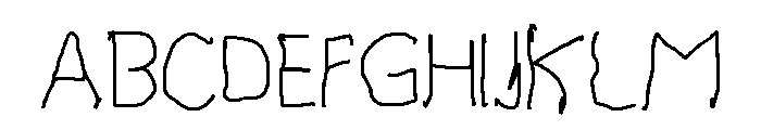 YoungWriter Font UPPERCASE