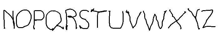 YoungWriter Font UPPERCASE
