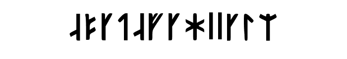 Younger Futhark Short T Regular Font LOWERCASE