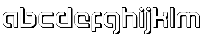 Youngerblood 3D Font LOWERCASE