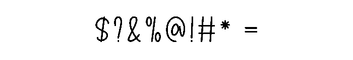 Your Dream2 Font OTHER CHARS