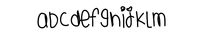 YoursTruly Font LOWERCASE