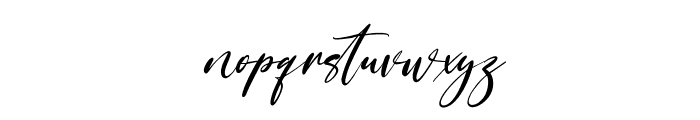 Yourstrully Free Regular Font LOWERCASE