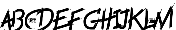 Youth Fury PERSONAL USE Font LOWERCASE