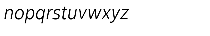 Yorkten Cond Light Italic Font LOWERCASE