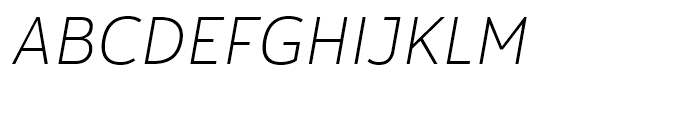 Yorkten Norm Thin Italic Font UPPERCASE