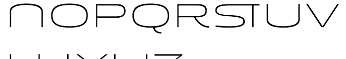 Younion FY Thin 1 Font UPPERCASE