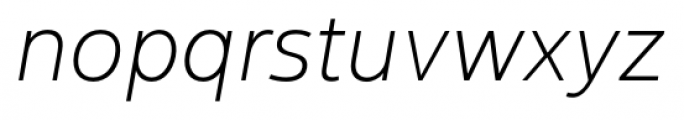 Yorkten Thin Italic Font LOWERCASE