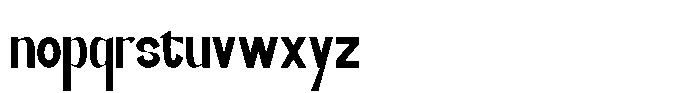 Yobage Font LOWERCASE