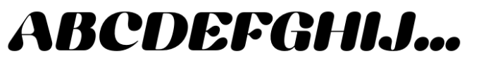 Yodnam Black Italic Font UPPERCASE