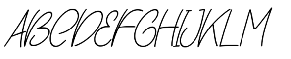 Yogyakarta Paradise Italic Font UPPERCASE