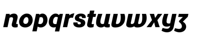 Yolk Black Italic Font LOWERCASE