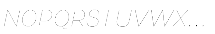Yolk Hairline Italic Font UPPERCASE