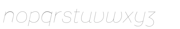 Yolk Hairline Italic Font LOWERCASE