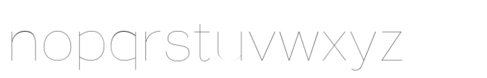 Yolk Hairline Font LOWERCASE