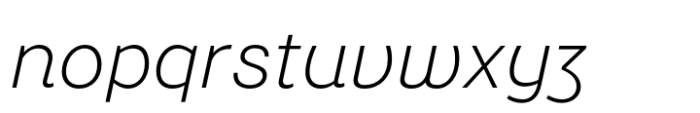 Yolk Light Italic Font LOWERCASE