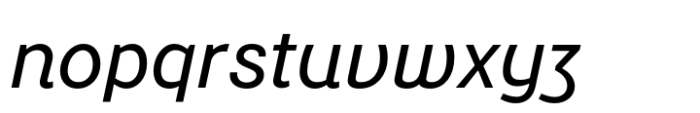 Yolk Medium Italic Font LOWERCASE