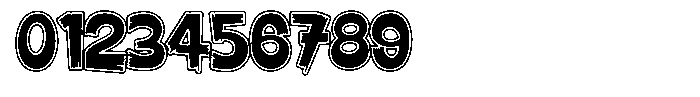 Yomanica Outline Font OTHER CHARS