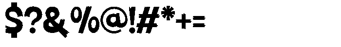 Yomanica Regular Font OTHER CHARS