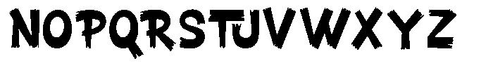 Yomanica Regular Font UPPERCASE