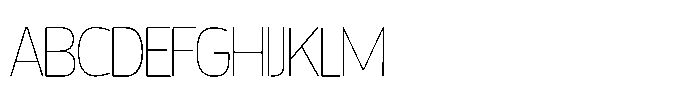 Yorkmade Pro Thin Font UPPERCASE
