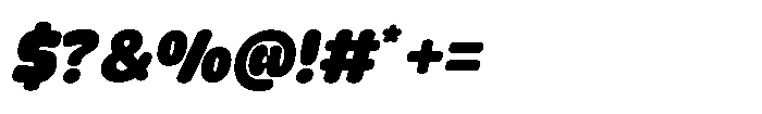 Yorkmade Pro Yorkmade Oblique Black Font OTHER CHARS