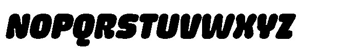 Yorkmade Pro Yorkmade Oblique Black Font UPPERCASE