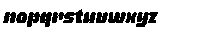 Yorkmade Pro Yorkmade Oblique Black Font LOWERCASE