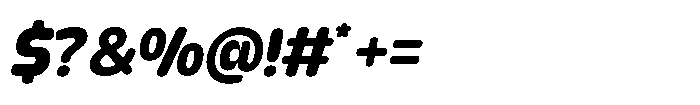 Yorkmade Pro Yorkmade Oblique Bold Font OTHER CHARS