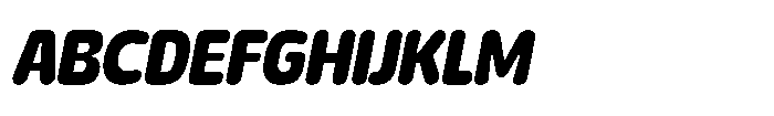 Yorkmade Pro Yorkmade Oblique Bold Font UPPERCASE